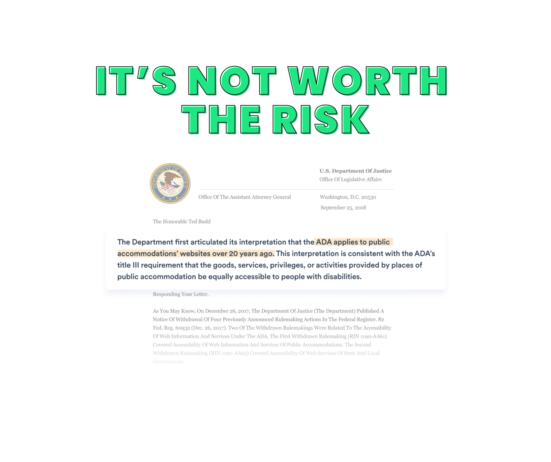 Featured image for “It’s not worth the risk”