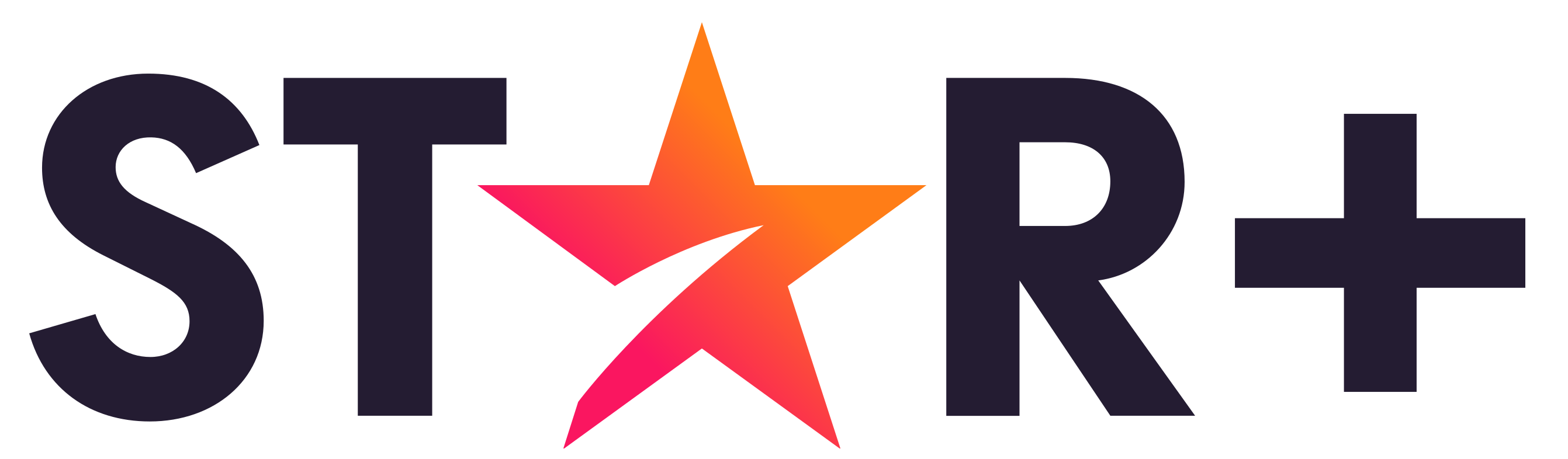 The Star+ logo which features a star instead of the letter A